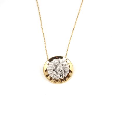 14 Ayar Altın Kırışık Kolye - 3