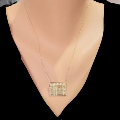 14K Gold Calendar Necklace - 1