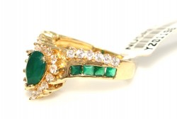 14K Gold Ring With Emerald - 8