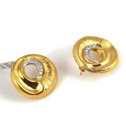 14K Gold Roe Deer Eye Stud Earrings - 3