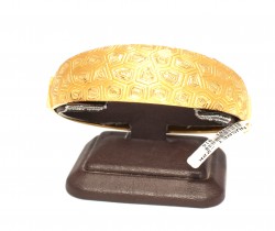 22K Gold Bangle Bracelet, Comb Design - 5