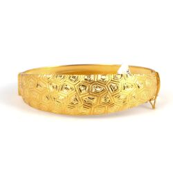 22K Gold Bangle Bracelet, Comb Design - Nusrettaki (1)