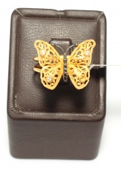 22K Gold Butterfly Model Ring - 7
