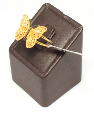 22K Gold Butterfly Model Ring - 9