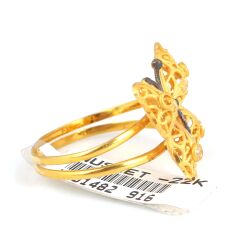 22K Gold Butterfly Model Ring - 5