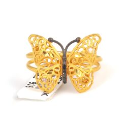 22K Gold Butterfly Model Ring - 3