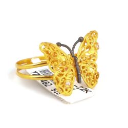 22K Gold Butterfly Model Ring - 4