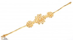 22K Gold Filigree Flower Model Bracelet - 3