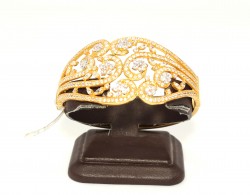 22K Gold Flowers Skyland Bangle - 8