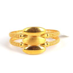 22K Gold Macaron Bangle Bracelet - 4