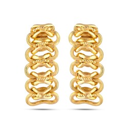 22K Gold Princess Drop Earrings - 3