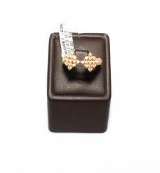 22K Gold Rhombus Shaped Ring - 9