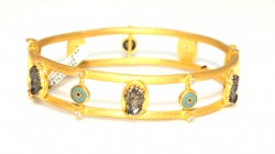 24 K Tube Gold Bracelets - 3