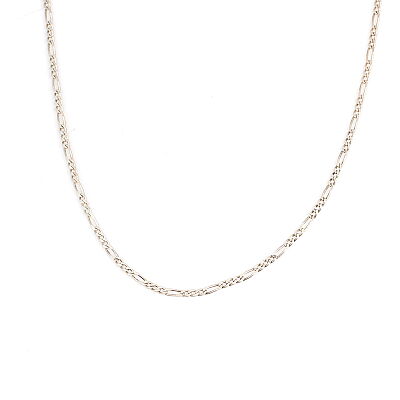 925 Ayar Gümüş 2 Mm İnce Figaro Zincir Kolye, 60 Cm - 2