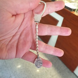 925 Ayar Gümüş Canım Babam Anahtarlık - 6
