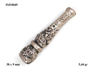 925 Ayar Gümüş çiçek desenli İmame - IMM049 - 1