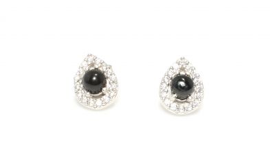 925 Silver Entourage Onyx Drop Earrings - 2