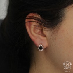 925 Silver Entourage Onyx Drop Earrings - 4