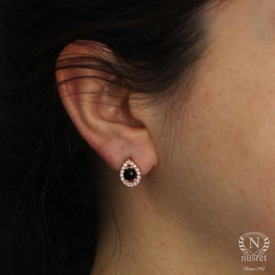 925 Silver Entourage Onyx Drop Earrings - 1
