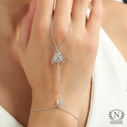 925 Ayar Gümüş Çift Kelebek Modeli Şahmeran - Nusrettaki