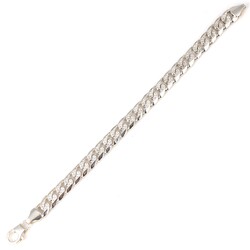925 Ayar Gümüş Desenli Zincir Bileklik, 0,9 x 12 mm - 3