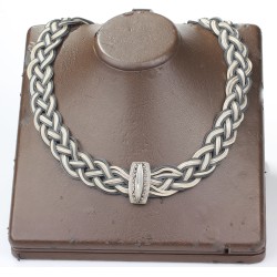925 Ayar Gümüş El işi Kazaz Kolye - 3