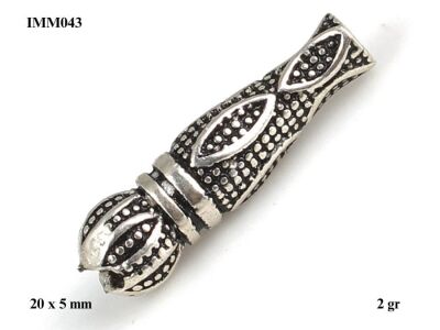 925 Ayar Gümüş Nokta Desenli Oval Model İmame - IMM043 - 1
