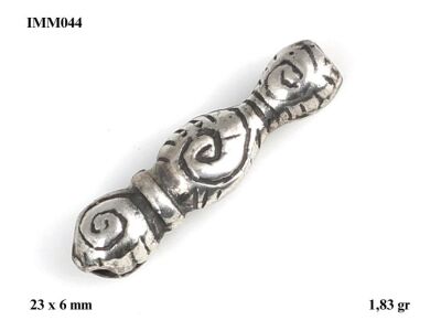925 Ayar Gümüş Spiral Desenli İmame - IMM044 - 1