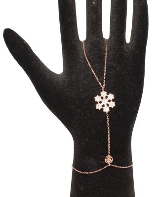 925 Ayar Rose Gümüş Yıldız Kar Tanesi Modeli Şahmeran - 2