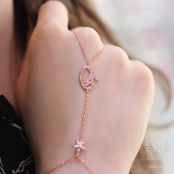 925 Ayar Rose Gümüş Yıldız, Vav ve Lale Modeli Şahmeran - 7
