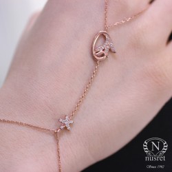 925 Ayar Rose Gümüş Yıldız, Vav ve Lale Modeli Şahmeran - 6