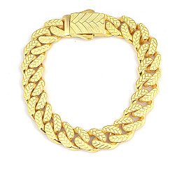 925 Ayar Sarı Gümüş Hasır Desenli Mat Gurmet Bileklik - Nusrettaki