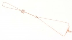 Sterling Silver Snowflake Hand Ring Bracelet - 3