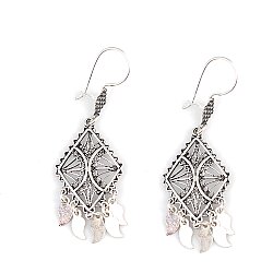 925 Silver Chandelier Filigree Earring - Nusrettaki (1)