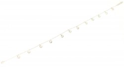 925 Sterling Silver Anklet with Stone - 3