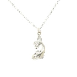 925 Sterling Silver Baby Fish Model Necklace - 3