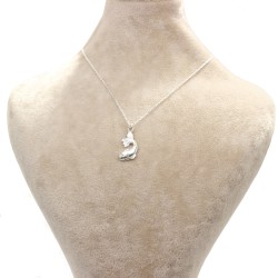 925 Sterling Silver Baby Fish Model Necklace - 4