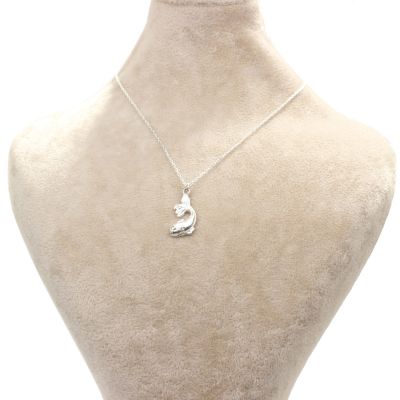 925 Sterling Silver Baby Fish Model Necklace - 5