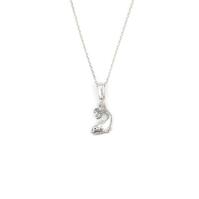 925 Sterling Silver Baby Fish Model Necklace - 2