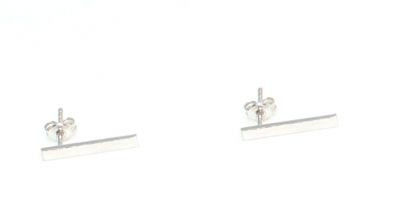 925 Sterling Silver Bar Studs - 6