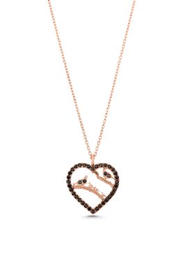 925 Sterling Silver Bird in a Heart Necklace - 6