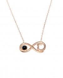 925 Sterling Silver Eternity Love Necklace - 4