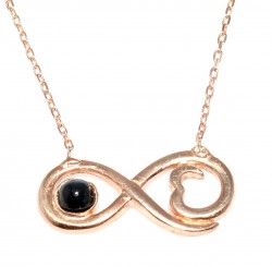 925 Sterling Silver Eternity Love Necklace - 3