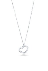 925 Sterling Silver Love Heart Design Necklace - 4