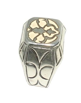 925 Sterling Silver Patterned Ring - 6