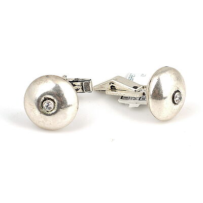 925 Sterling Silver Press Cufflink - 2