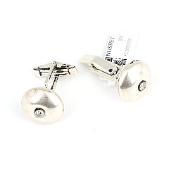 925 Sterling Silver Press Cufflink - 3