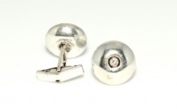 925 Sterling Silver Press Cufflink - 4