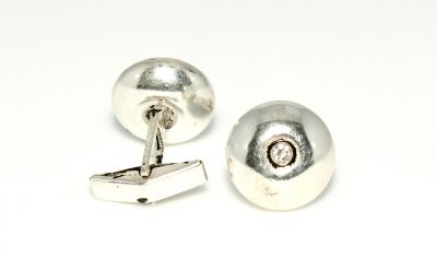 925 Sterling Silver Press Cufflink - 4