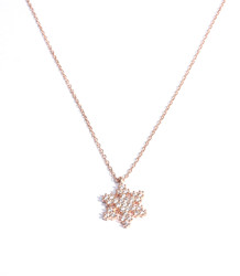 925 Sterling Silver Snowflake Necklace - 8